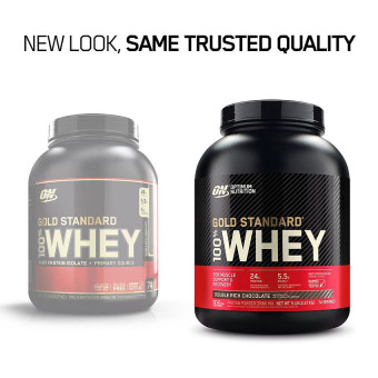 Gold 100% Whey Double Rich Chocolate (74 serv) 5 lb