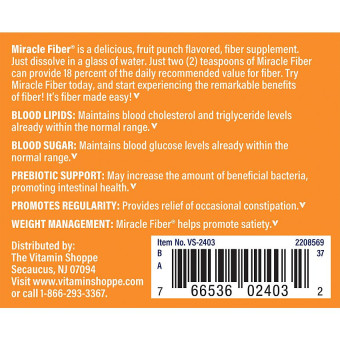 Miracle Fiber Fruit Punch (34 serv)