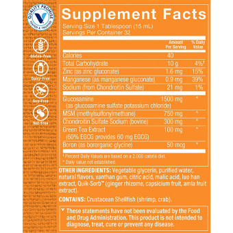 Liquid Glucosamine Chondroitin w/ MSM (16 fl oz)