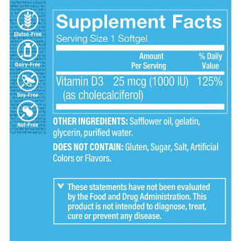 Vitamina D3 1000 UI (100 soft)