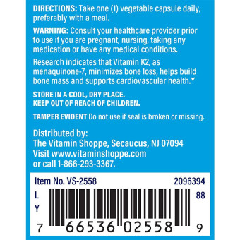 Vitamina K2 100 mcg (90 veg cap)