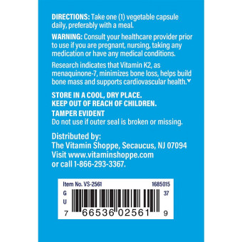 Vitamina K2 100 mcg (60 veg cap)