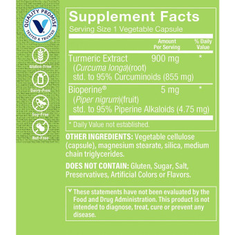 Triple Strength Turmeric w/ Curcumin 900 mg (120 Veg Cap)