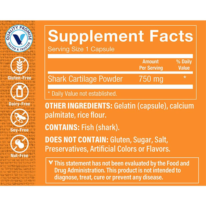 Shark Cartilage 750 mg (120 cap)
