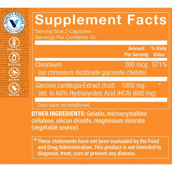 Garcinia Cambogia Extract 1000 mg (45 serv)