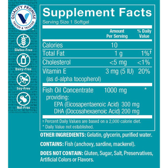 Omega-3 Fish Oil EPA DHA 500 mg (240 Soft)