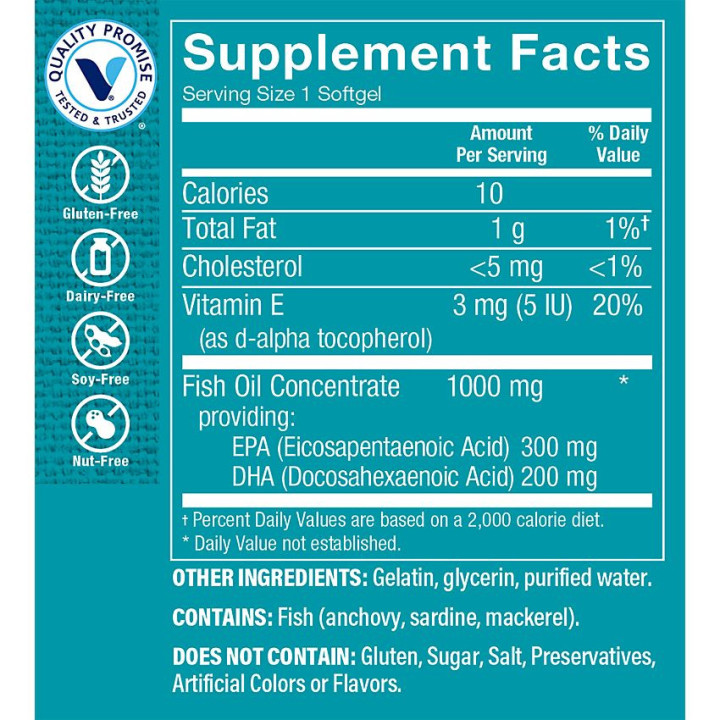Omega-3 Fish Oil EPA DHA 500 mg (240 Soft)