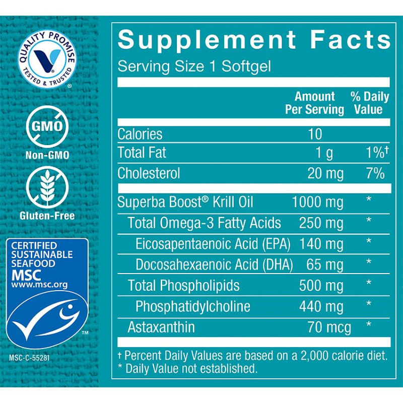 Extra Strength Krill Oil 1000 mg (60 soft)