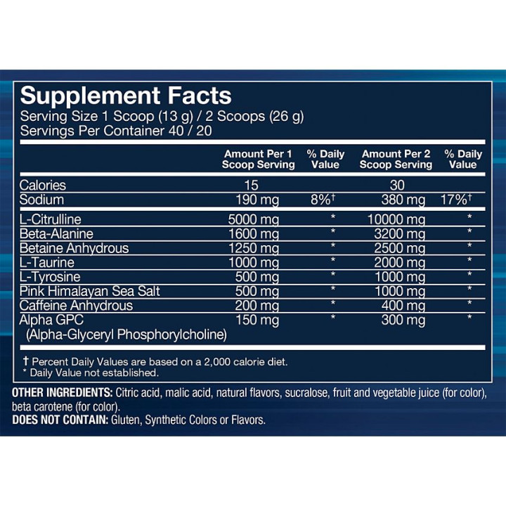Solid Pre Essential Pre Workout Fruit Punch (40 serv)