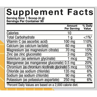 Balanced Hydration Powder Lemon Lime 12.7 oz (90 serv)
