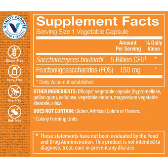 Saccharomyces Boulardii 5 Bill (90 veg cap)