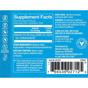 Liquid Vitamina D3 2000 UI (1 fl oz)