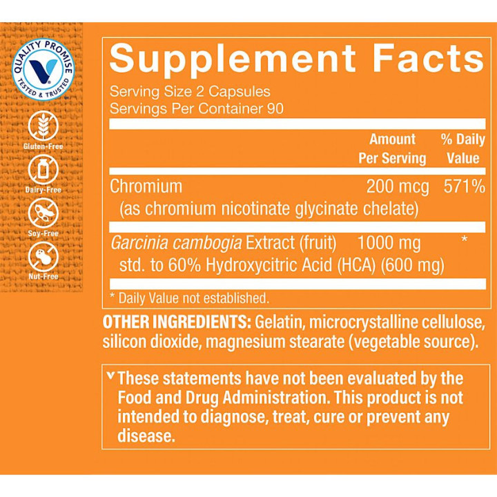 Garcinia Cambogia Extract 1000 mg (90 serv)