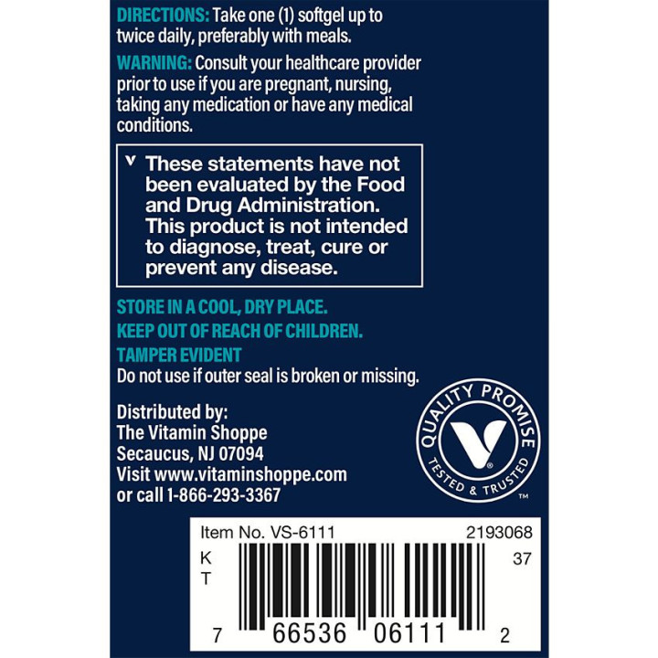 Vthrive Omega-3 EPA/DHA 600mg w/Turmeric 424mg (60 soft)