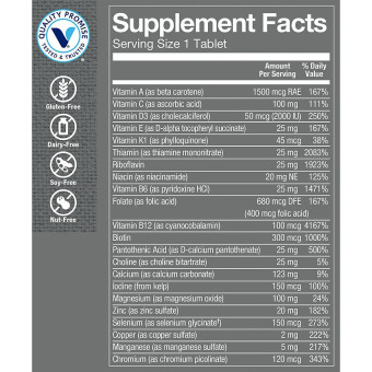 One Daily Men's Multivitaminas con 2000 UI de Vitamina D3 (180 tab)
