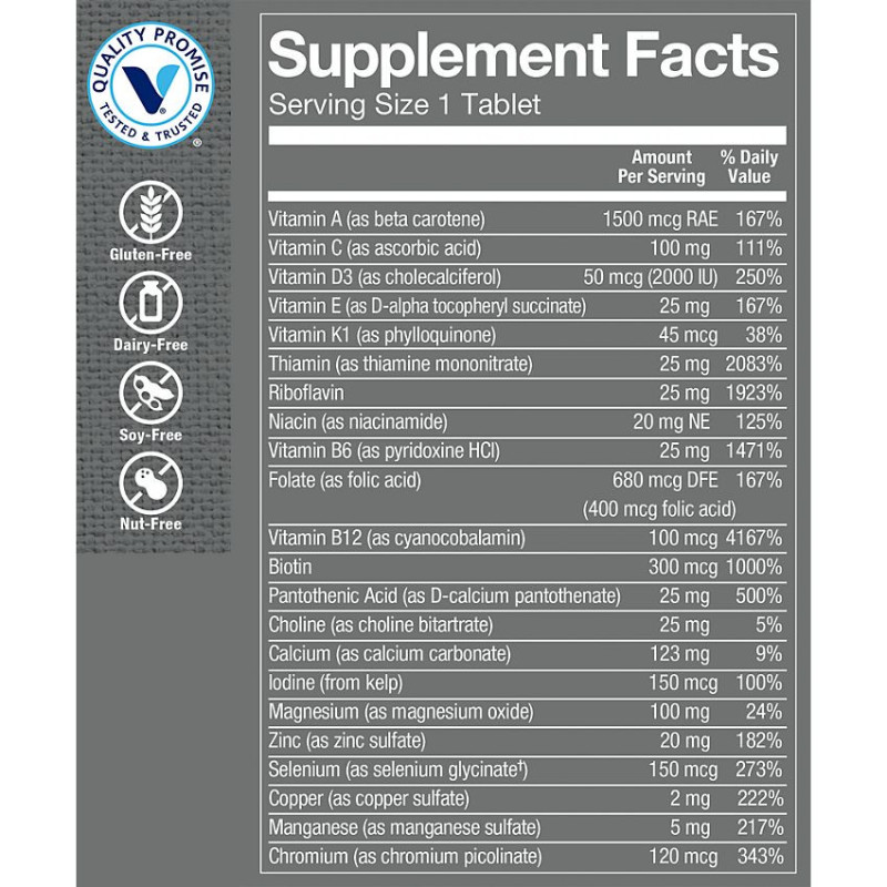 One Daily Men's Multivitaminas con 2000 UI de Vitamina D3 (180 tab)