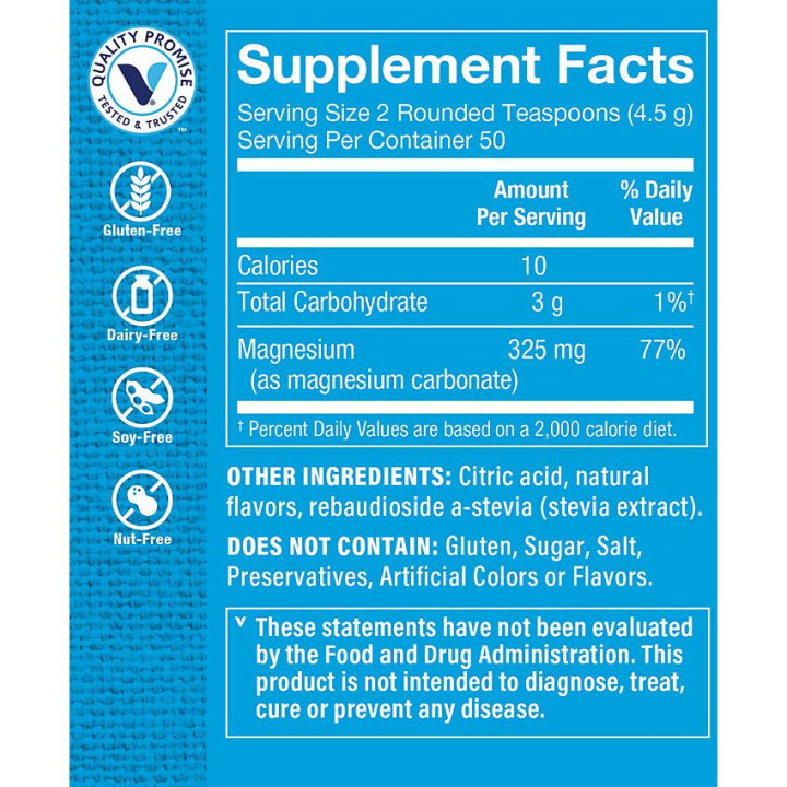 Calm Zone Magnesium Raspberry-Lemon 325 mg (50 serv)