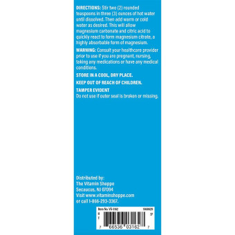 Calm Zone Magnesium Raspberry-Lemon 325 mg (50 serv)