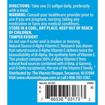Vitamina E 670 mg - 1000 UI (60 soft)