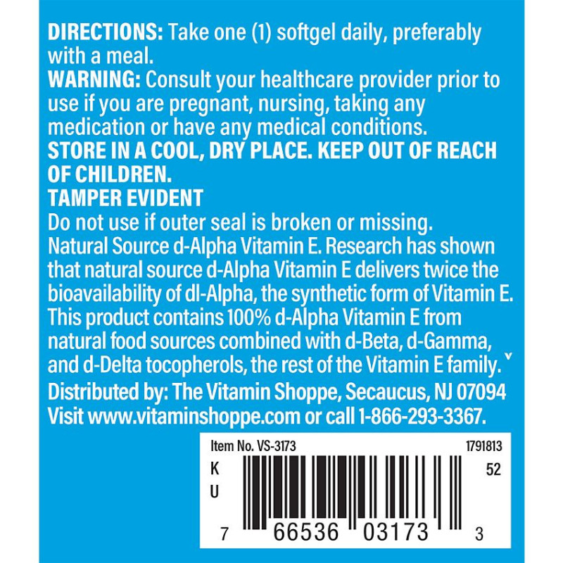 Vitamina E 670 mg - 1000 UI (60 soft)