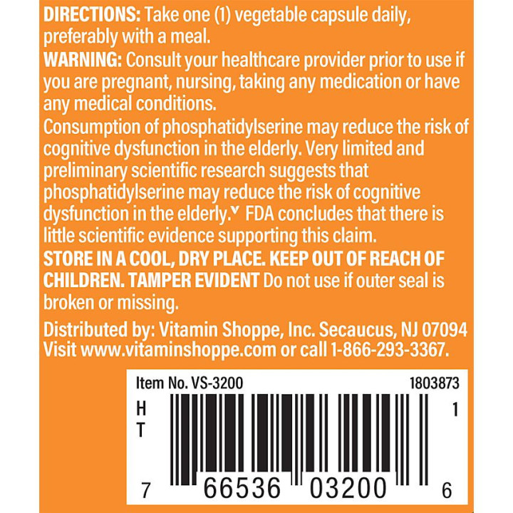 Triple Strength Phosphatidylserine 300 mg (30 Veg Cap)