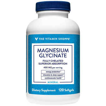 Magnesium Glycinate 400 mg per 4 softgels (120 soft)