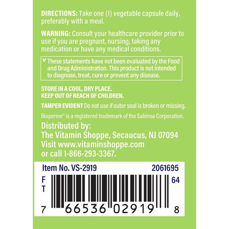 Triple Strength Turmeric w/ Curcumin 900 mg (30 veg cap)