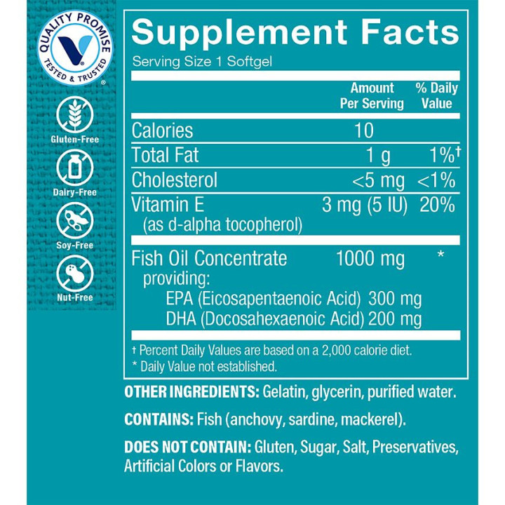 Omega-3 Fish Oil EPA DHA 500 mg (120 soft)