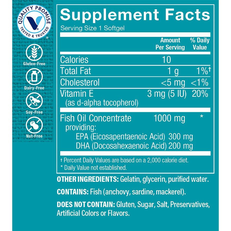 Omega-3 Fish Oil EPA DHA 500 mg (120 soft)