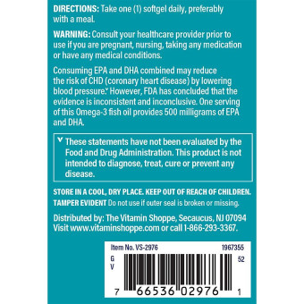Omega-3 Fish Oil EPA DHA 500 mg (120 soft)