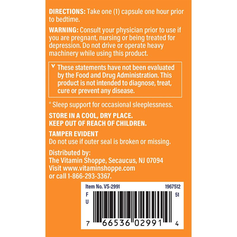 Snooze-In w/ Melatonin (240 cap)