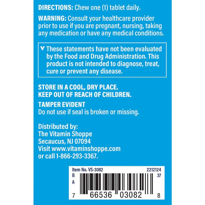 Chewable Vitamin C-500 with Acerola 500 mg Cherry (100 chews)