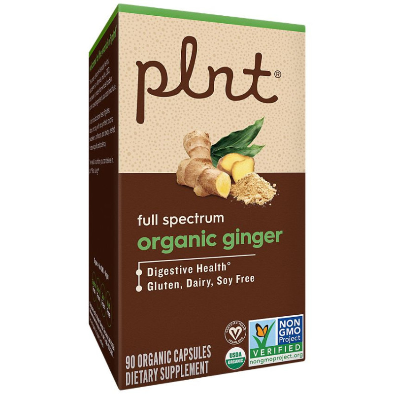 Plnt Organic Ginger 500 mg (90 cap)