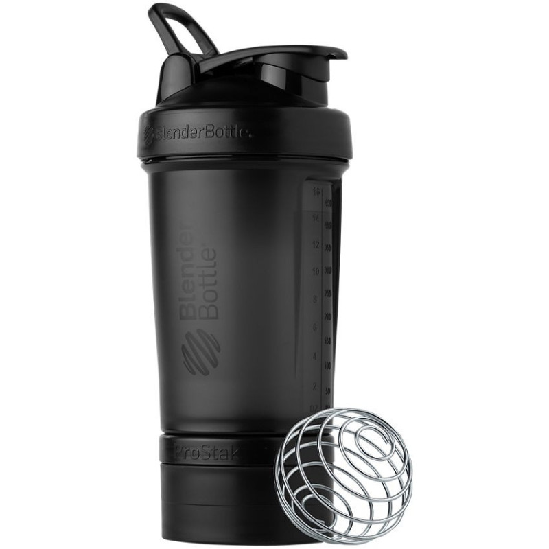 ProStak Shaker Bottle with BlenderBall Black (22 fl oz)