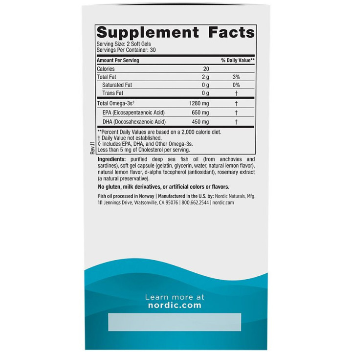 Ultimate Omega Lemon 1280 mg (60 soft)