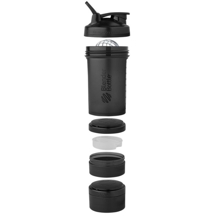 ProStak Shaker Bottle with BlenderBall Black (22 fl oz)
