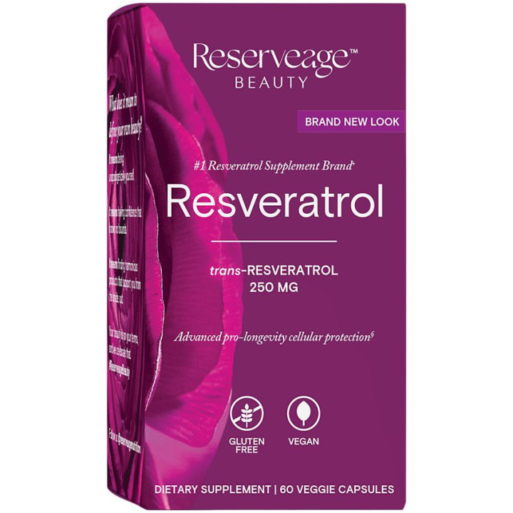 Resveratrol w/ Active Trans-Resveratrol - 250 mg (60 veg cap)