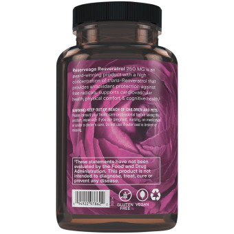 Resveratrol w/ Active Trans-Resveratrol - 250 mg (60 veg cap)