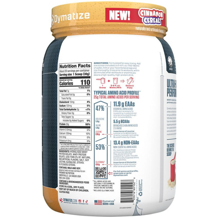 ISO100 Cinnamon Cereal (20 serv) 1.34 lb