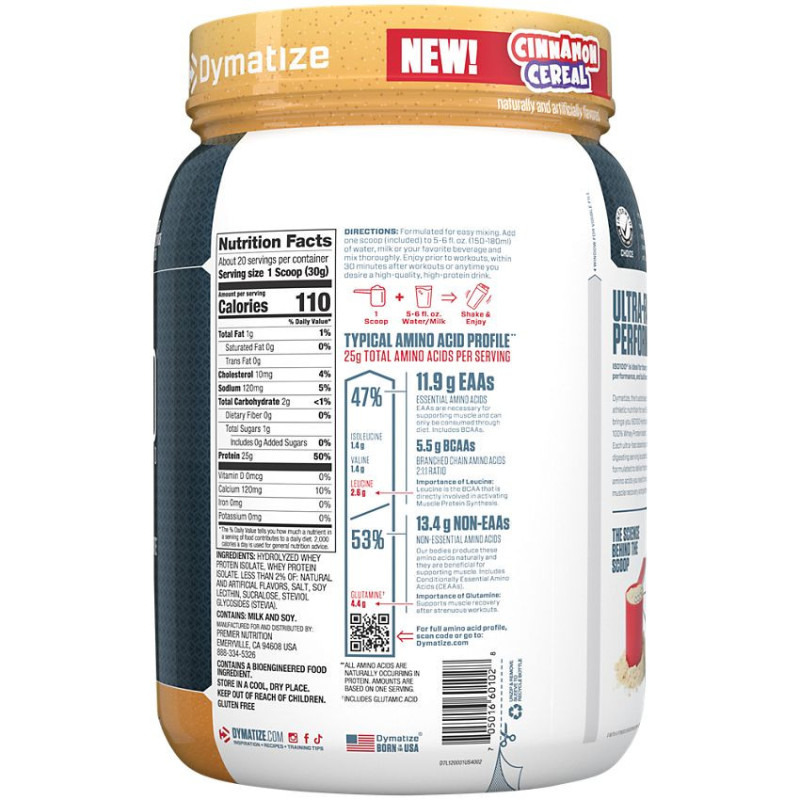 ISO100 Cinnamon Cereal (20 serv) 1.34 lb