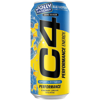 C4 Carbonated Energy Drink Jolly Rancher Blue Raspberry (16 fl oz)