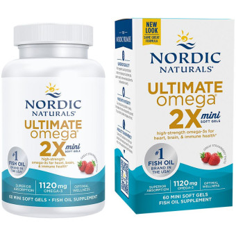 Ultimate Omega Mini Strawberry 1120 mg (60 Soft)