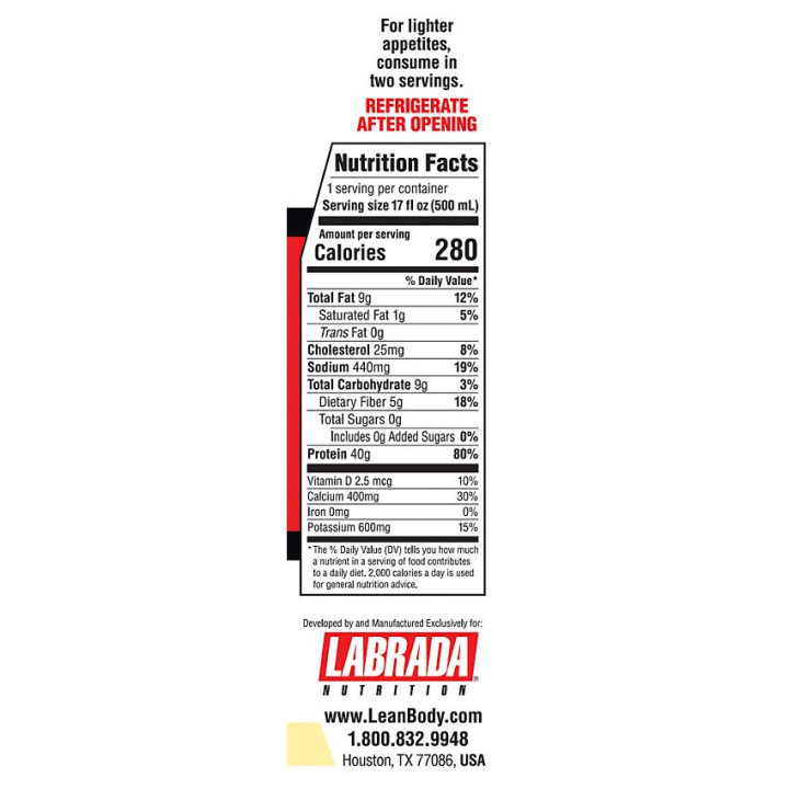 Lean Body RTD Vanilla 40 g (17 fl oz)