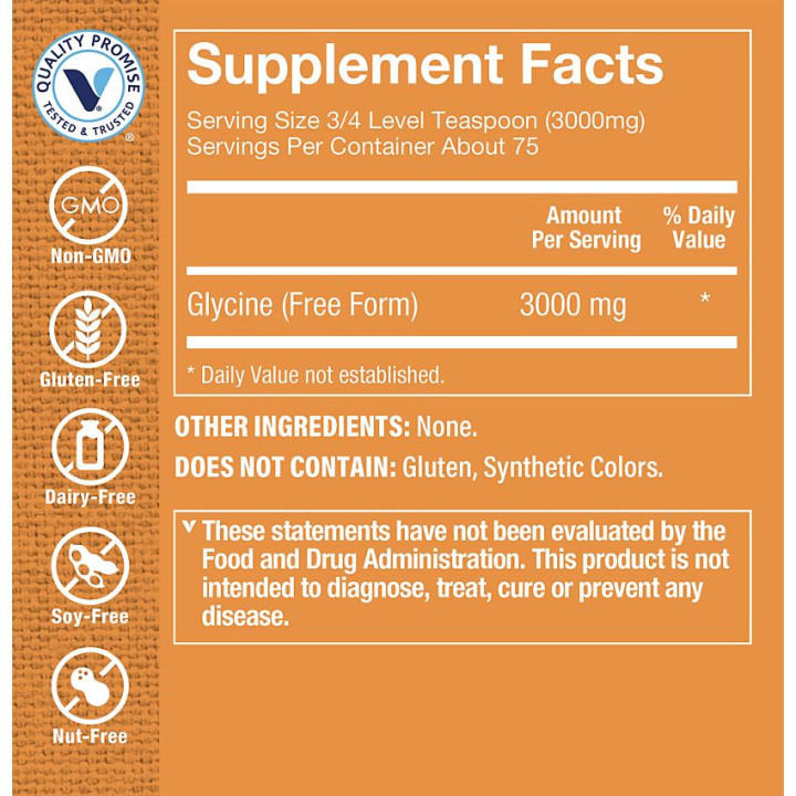 Glycine Powder 3000 mg (75 serv)