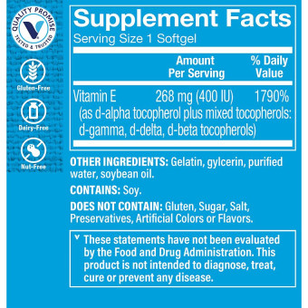 Vitamina E 268 mg - 400 UI (120 soft)