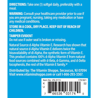 Vitamina E 670 mg 1000 UI (120 soft)