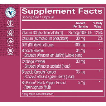 DIM w/ BioPerine 100 mg (60 veg cap)