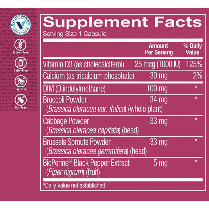 DIM w/ BioPerine 100 mg (60 veg cap)