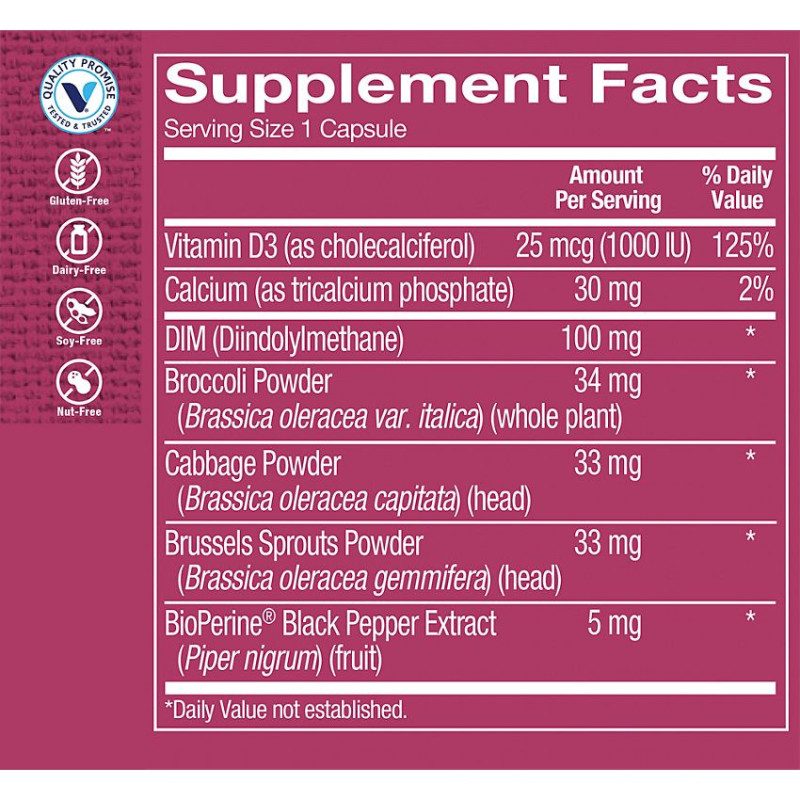 DIM w/ BioPerine 100 mg (60 veg cap)