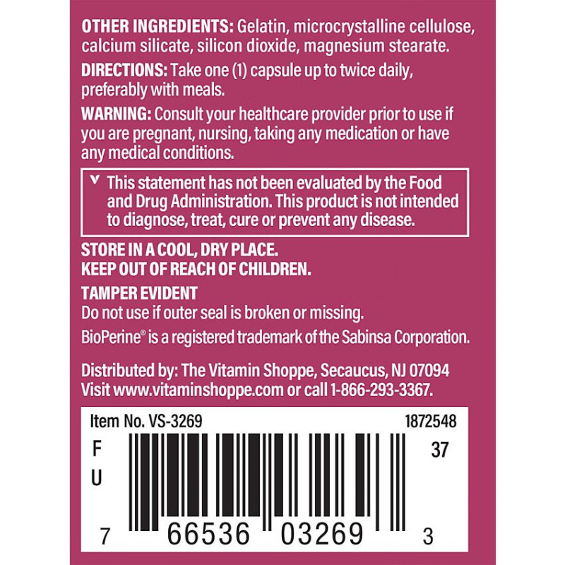 DIM w/ BioPerine 100 mg (60 veg cap)